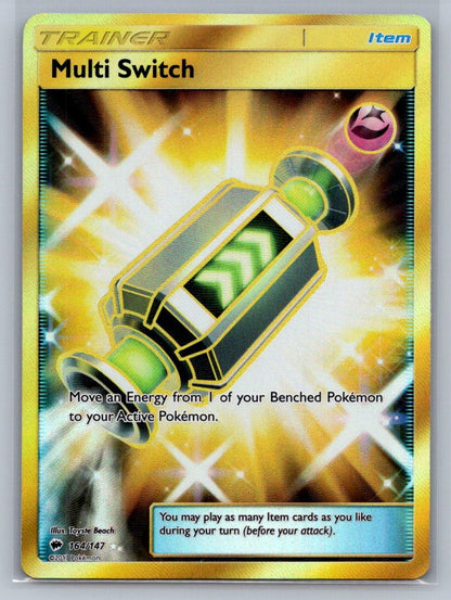 Multi Switch (Secret) Holo Secret Rare 164/147 SM - Burning Shadows NM