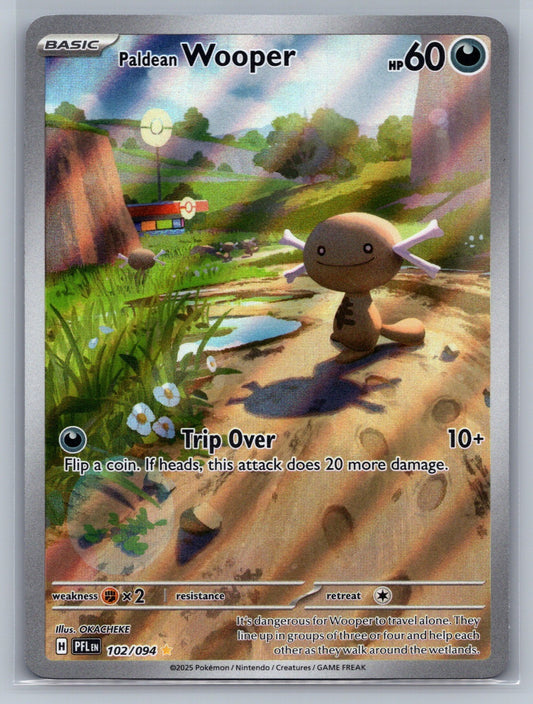 Paldean Wooper Holo Illustration Rare 102/094 ME02: Phantasmal Flames NM
