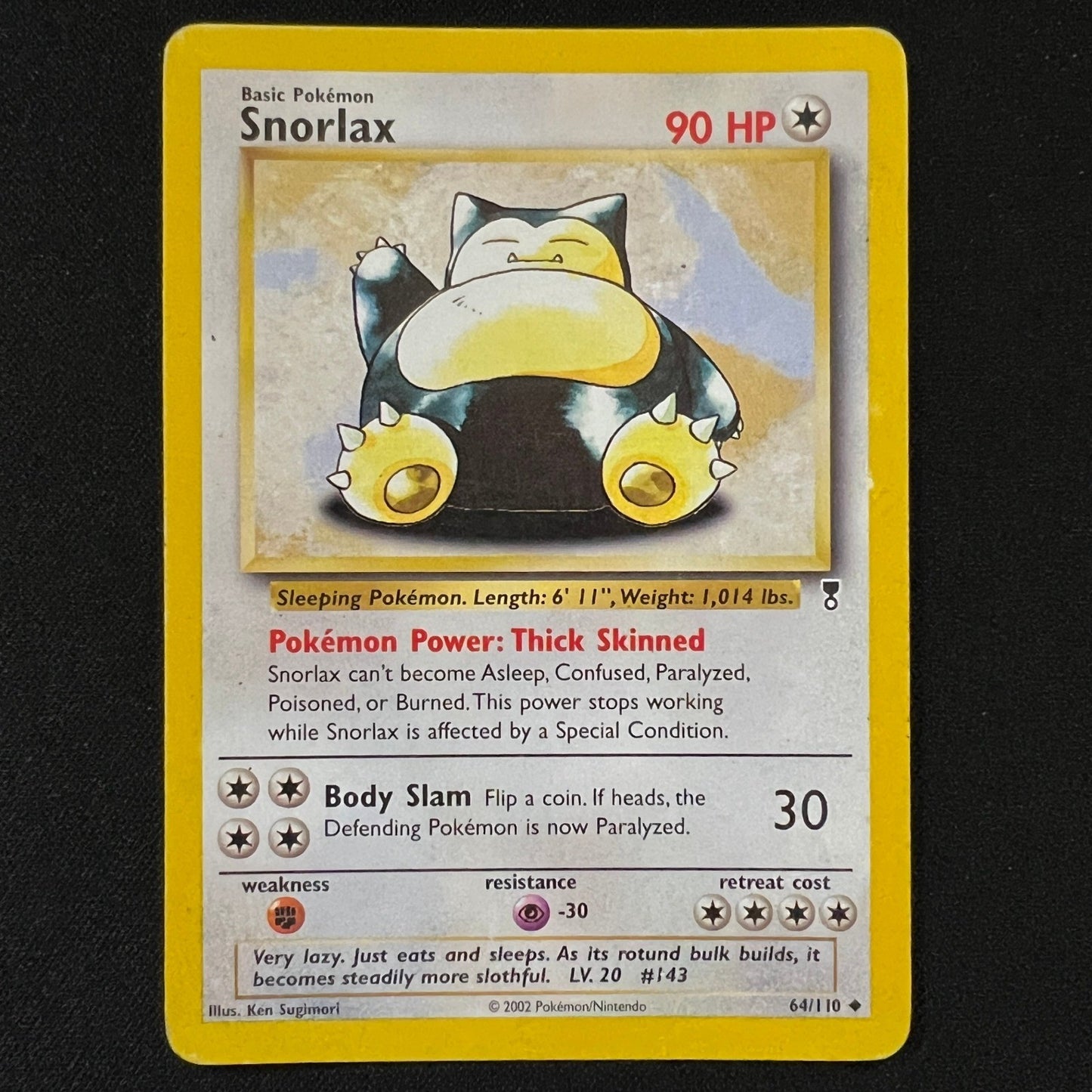 Snorlax Regular Uncommon 064/110 Legendary Collection MP