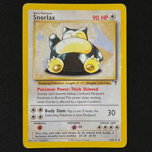 Snorlax Regular Uncommon 064/110 Legendary Collection MP