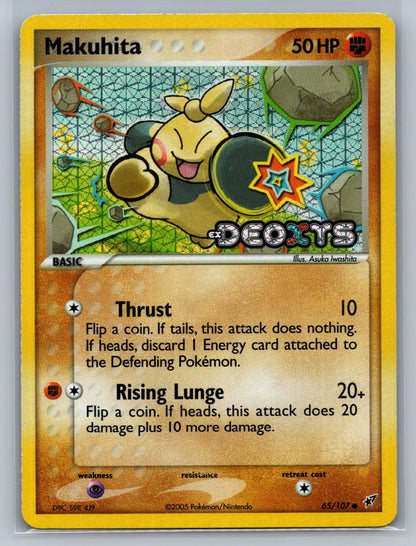 Makuhita Reverse Holo Common 65/107 Deoxys LP