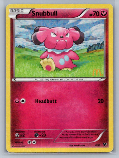 Snubbull - 8/12 Holo Promo 008/012 McDonald's Promos 2014 LP