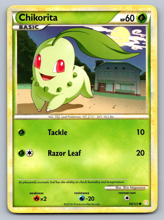 Chikorita Common 59/123 HeartGold SoulSilver NM