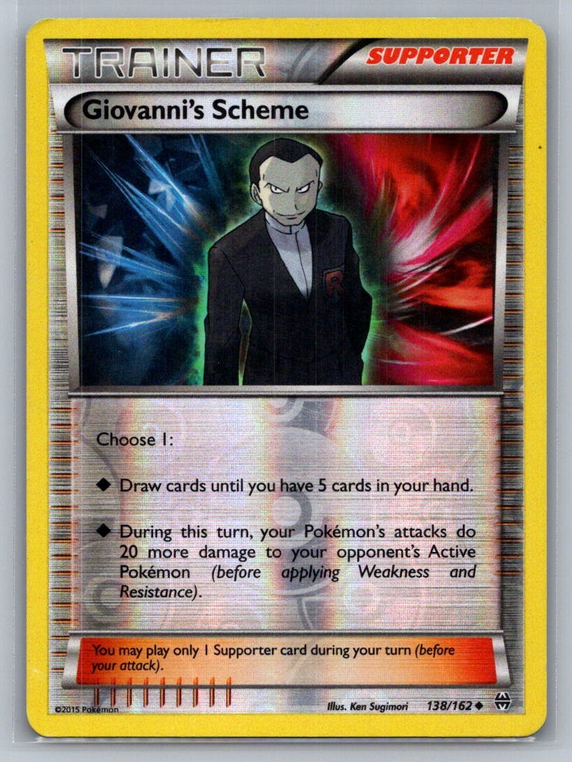 Giovanni's Scheme Reverse Holo Uncommon 138/162 XY - BREAKthrough LP