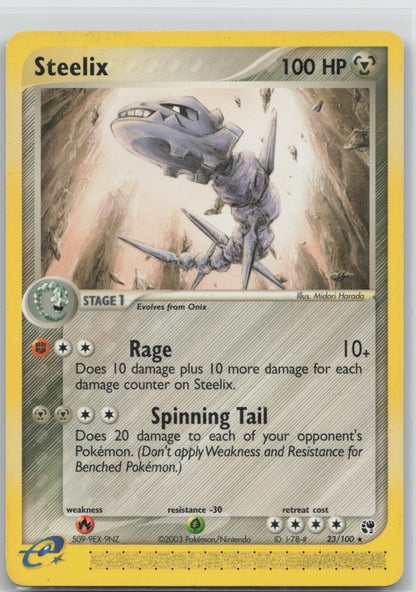 Steelix Regular Rare 23/100 Sandstorm LP