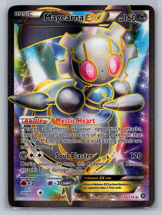 Magearna EX (Full Art) Holo Ultra Rare 110/114 XY - Steam Siege LP