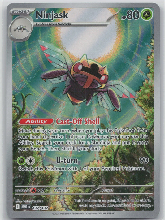 Ninjask - Holo Illustration Rare 137/132 ME01: Mega Evolution NM