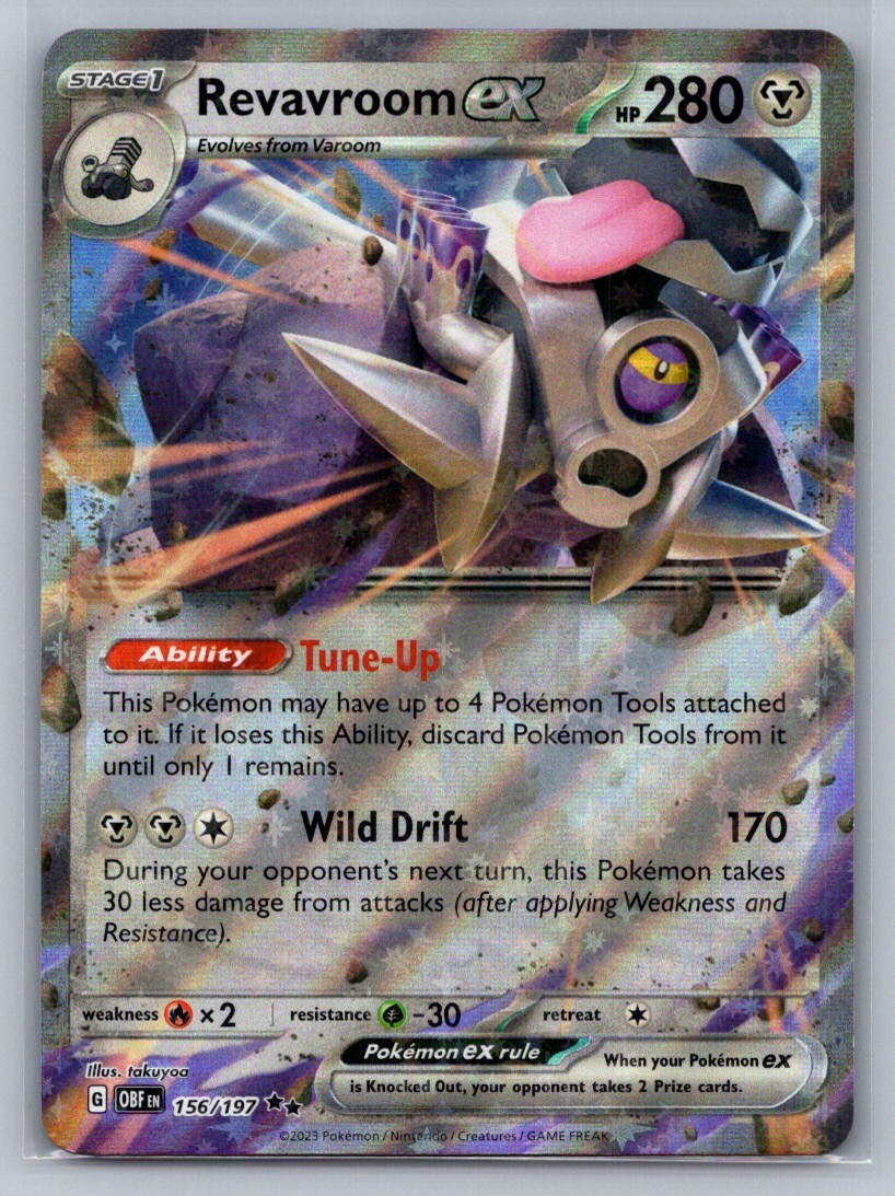 Revavroom ex Holo Double Rare 156/197 SV03: Obsidian Flames NM