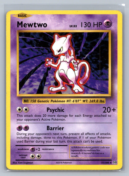 Mewtwo Rare 51/108 XY - Evolutions LP