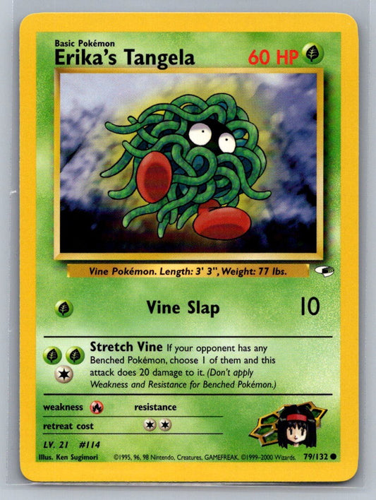 Erika's Tangela Unlimited Common 079/132 Gym Heroes LP