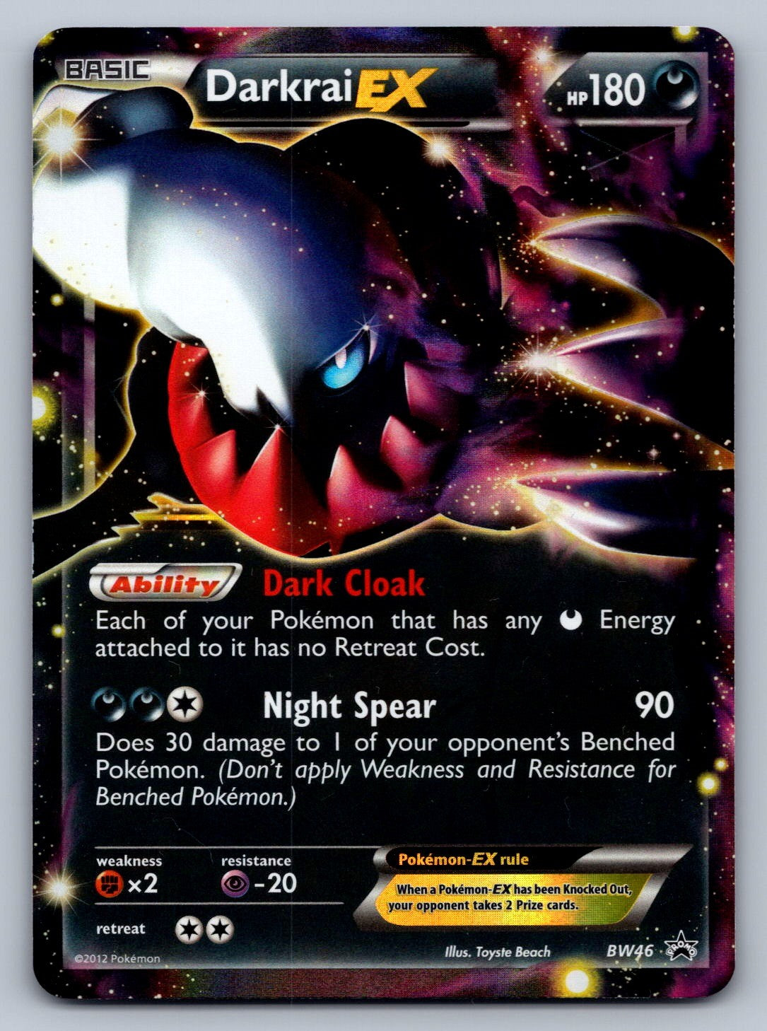 Darkrai EX - Holo Promo BW46 Black and White Promos NM