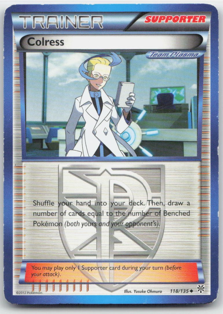 Colress (Team Plasma) Uncommon 118/135 Plasma Storm LP