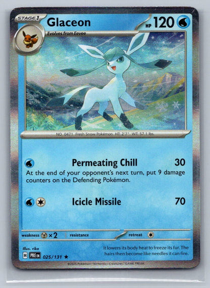 Glaceon Holo Rare 025/131 SV: Prismatic Evolutions LP