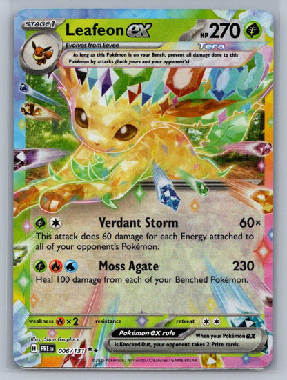 Leafeon ex - Holo Double Rare 006/131 SV: Prismatic Evolutions NM
