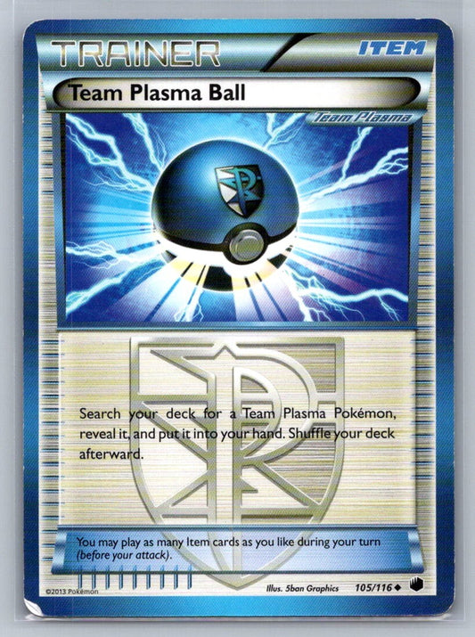 Team Plasma Ball (Team Plasma) Uncommon 105/116 Plasma Freeze LP