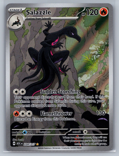 Salazzle Holo Illustration Rare 224/217 ME: Ascended Heroes NM