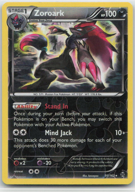 Zoroark Reverse Holo Holo Rare 91/162 XY - BREAKthrough NM