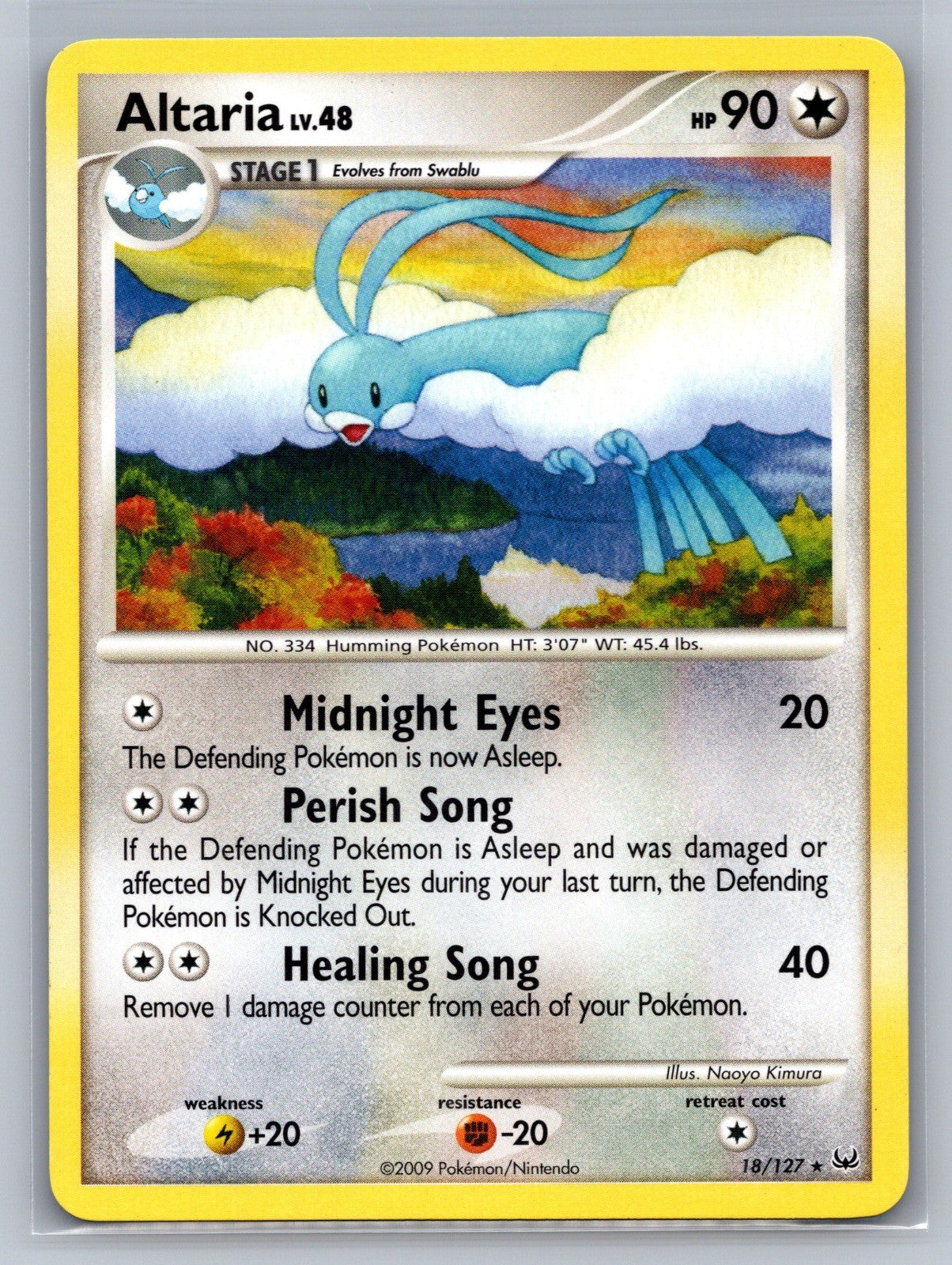 Altaria Rare 18/127 Platinum NM