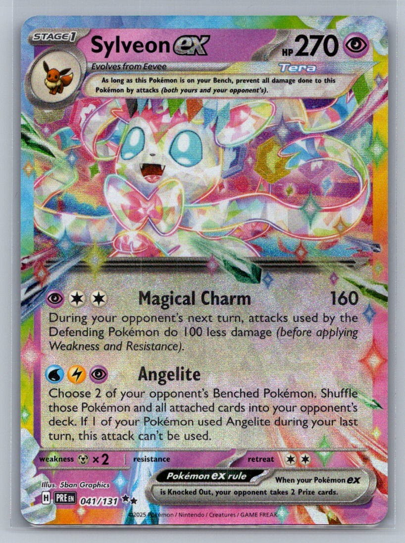 Sylveon ex - Holo Double Rare 041/131 SV: Prismatic Evolutions NM