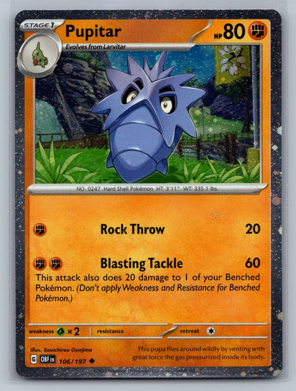 Pupitar - (Cosmos Holo) Holo Uncommon 106/197 Miscellaneous Cards & Products NM