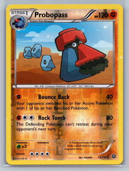 Probopass Reverse Holo Rare 55/114 XY - Steam Siege LP