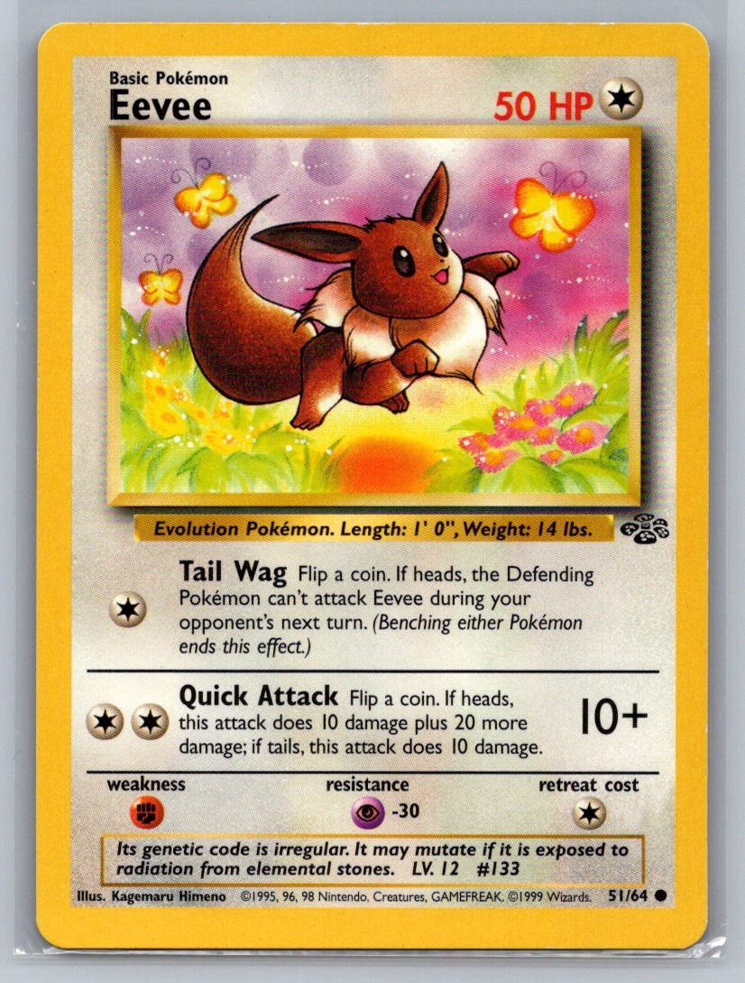 Eevee Unlimited Common 51/64 Jungle LP