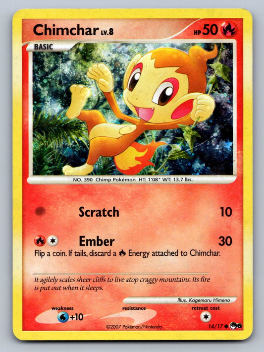 Chimchar 014/017 Fire Holo POP Series 6 LP