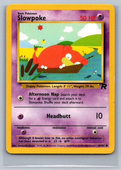 Slowpoke Unlimited Common 67/82 Team Rocket LP