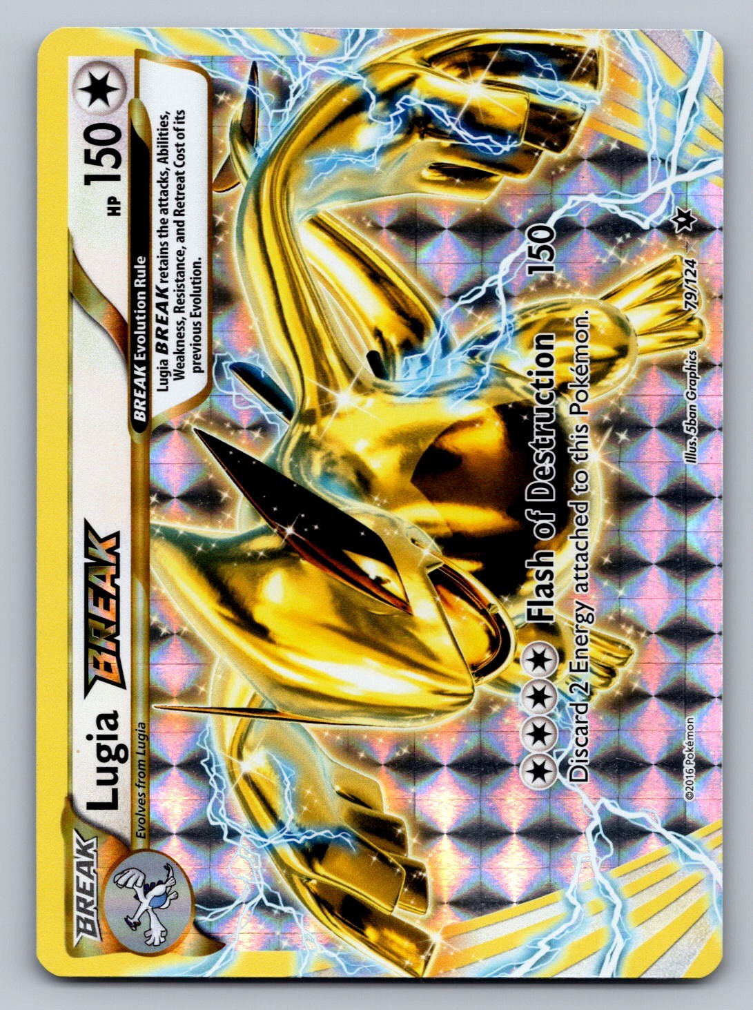 Lugia BREAK 79/124 Colorless Holo XY - Fates Collide NM