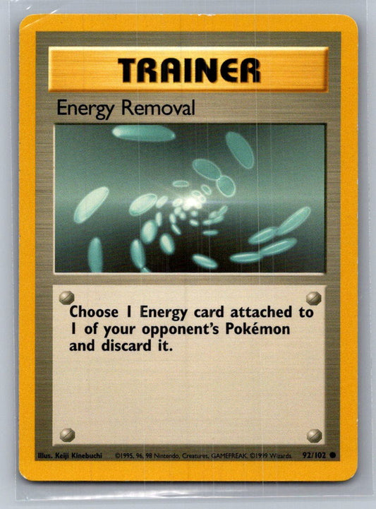 Energy Removal Common 092/102 Base Set LP