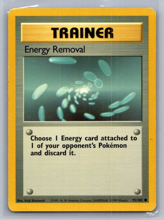 Energy Removal Common 092/102 Base Set LP