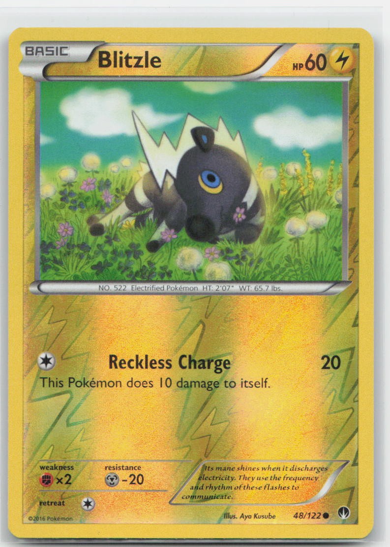 Blitzle Reverse Holo Common 48/122 XY - BREAKpoint NM