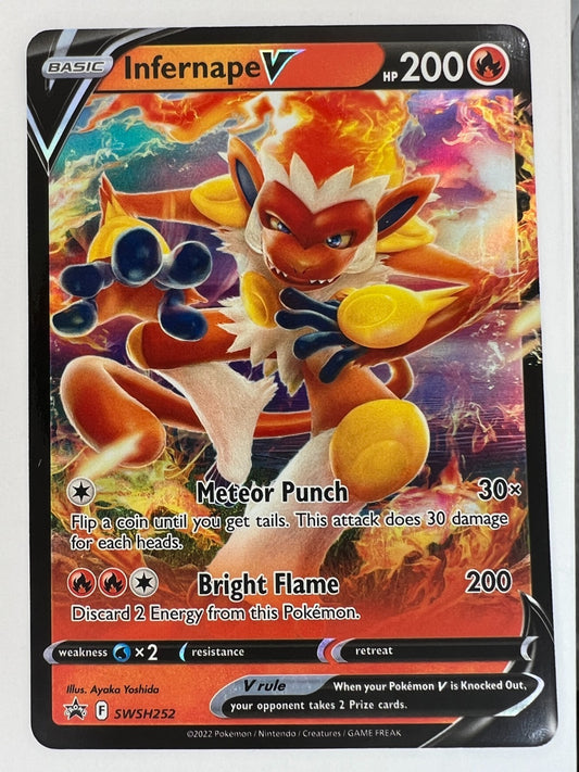 Pokemon Cards Infernape V SWSH252 SWSH: Sword & Shield Promo Cards Holo TCG NM