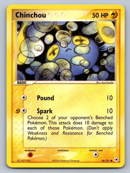 Chinchou - Common 56/101 Hidden Legends NM