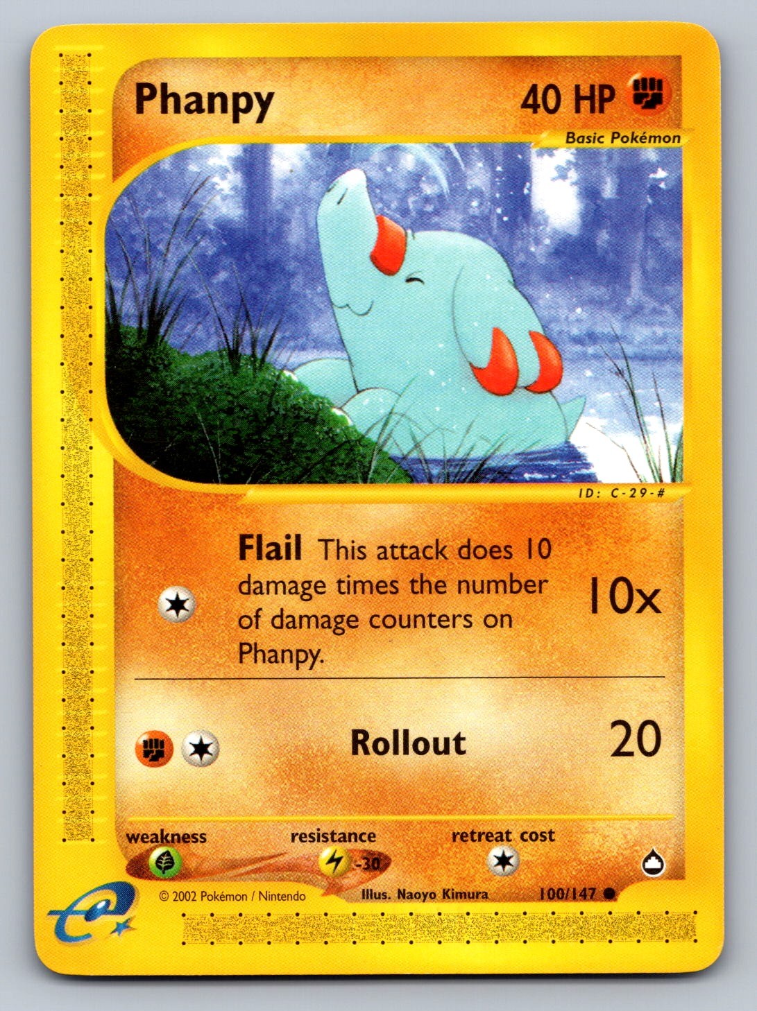 Phanpy Common 100/147 Aquapolis NM