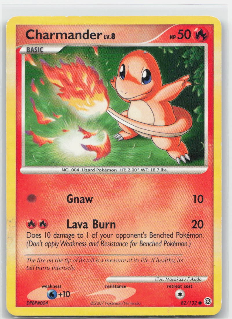 Charmander Normal Common 82/132 Secret Wonders LP