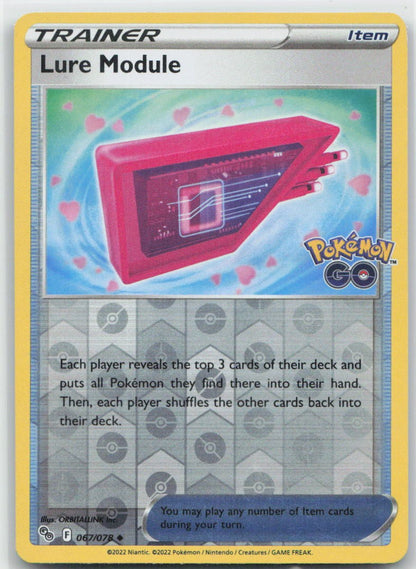 Lure Module Reverse Holo Uncommon 067/078 Pokemon GO NM