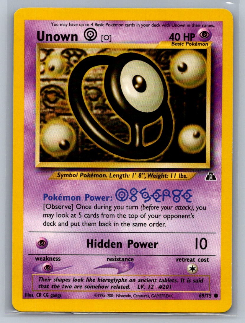 Unown [I] Unlimited Common 68/75 Neo Discovery LP