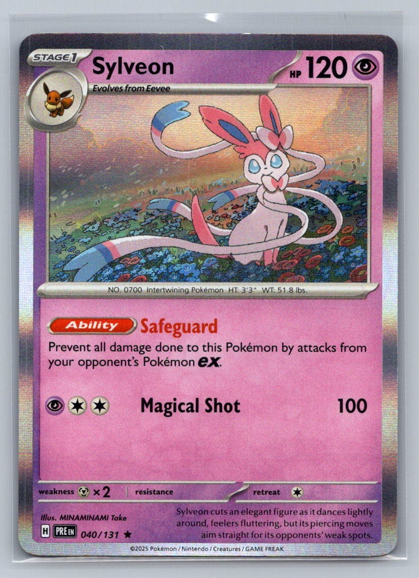 Sylveon Holo Rare 040/131 SV: Prismatic Evolutions NM