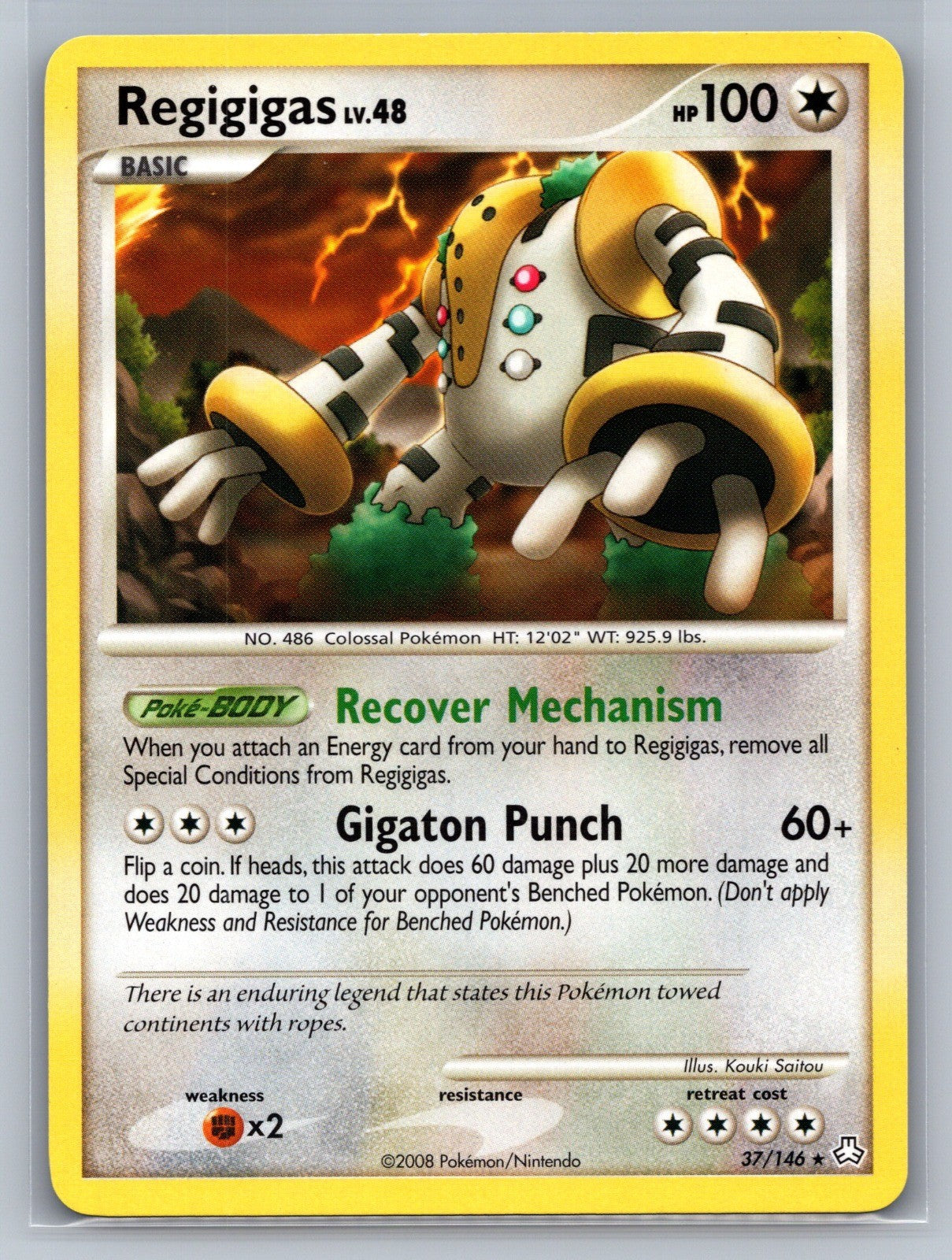 Regigigas (37) Rare 37/146 Legends Awakened NM