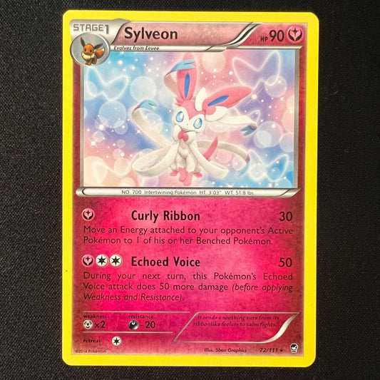 Sylveon 72/111 Rare Non Holo XY Furious Fists Pokemon Card 2014 LP