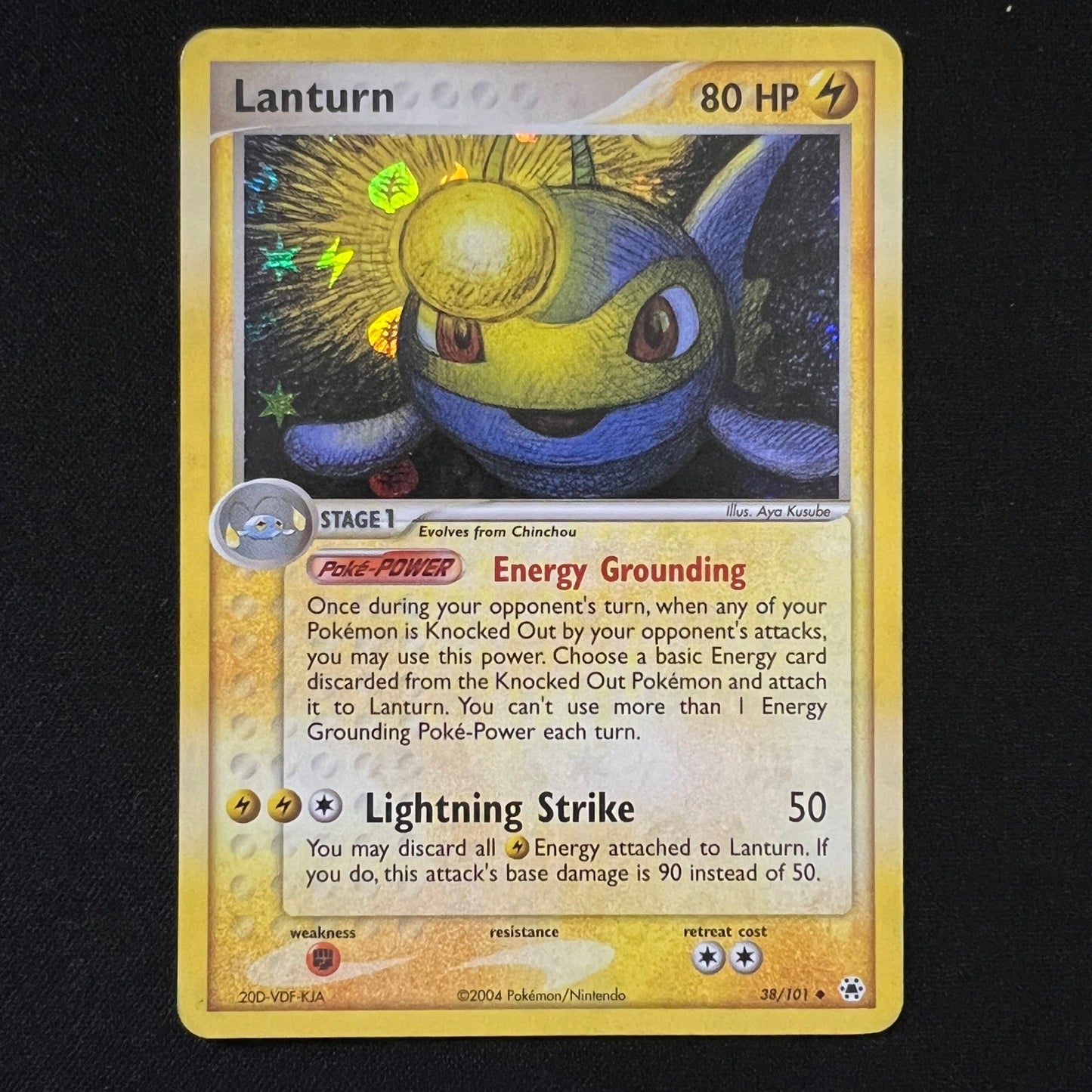 Lanturn Reverse Holo Uncommon 38/101 Hidden Legends LP