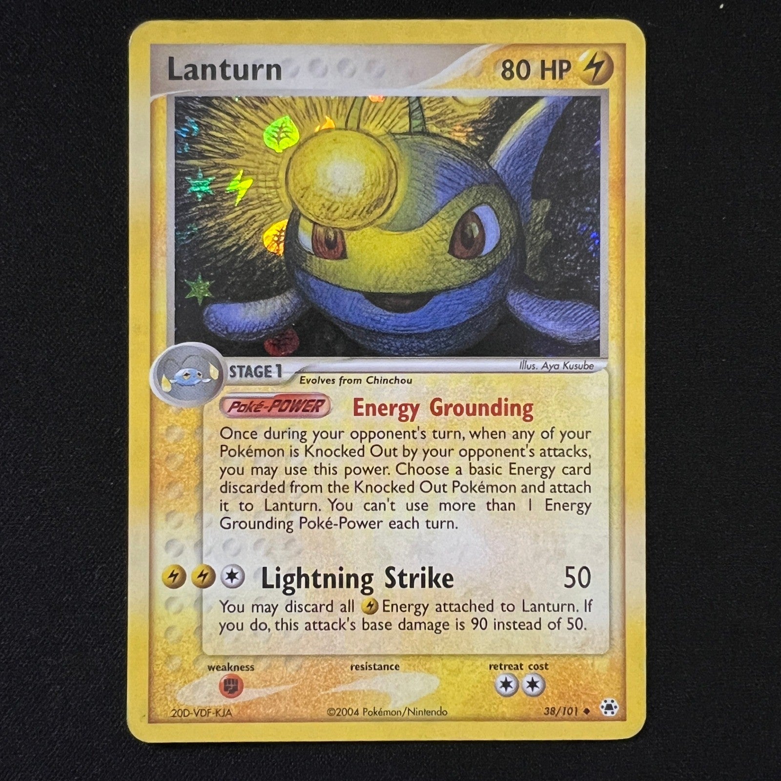 Lanturn Reverse Holo Uncommon 38/101 Hidden Legends LP
