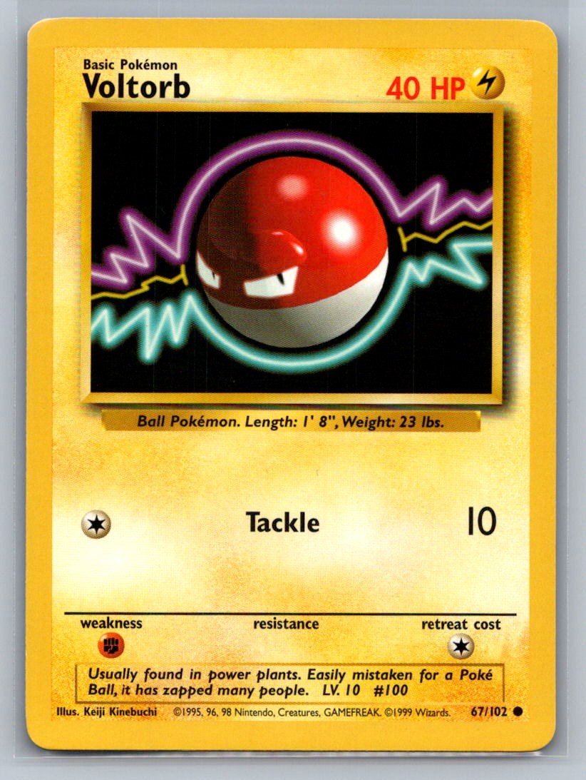 Voltorb Common 067/102 Base Set LP