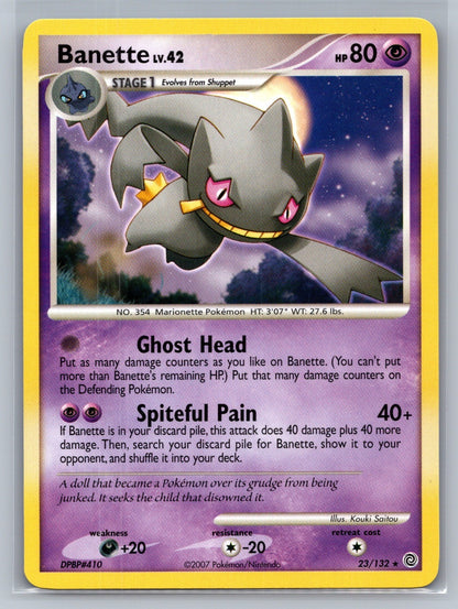 Banette Rare 23/132 Secret Wonders LP