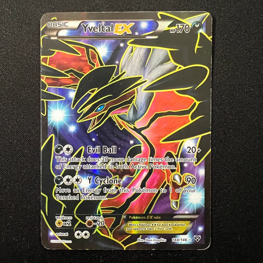 Yveltal-Ex Holo Full Art Ultra Rare Card XY 144/146 – Pokemon TCG – MP