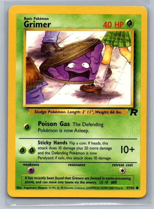Grimer Unlimited Common 57/82 Team Rocket LP