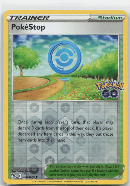 PokeStop Reverse Holo Uncommon 068/078 Pokemon GO NM