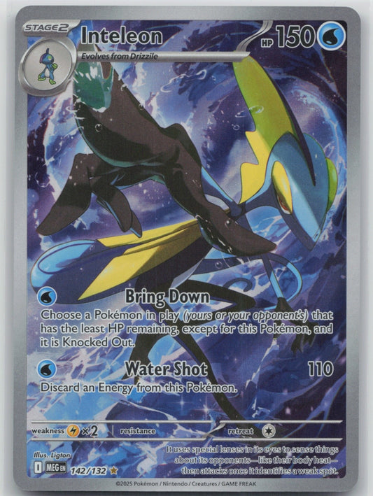 Inteleon - Holo Illustration Rare 142/132 ME01: Mega Evolution NM