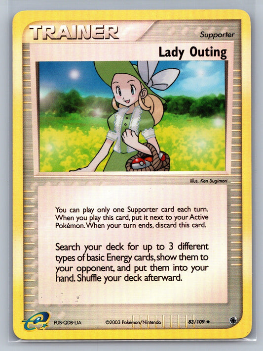 Lady Outing Reverse Holo Uncommon 87/107 Deoxys LP